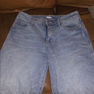 Old navy blue jeans